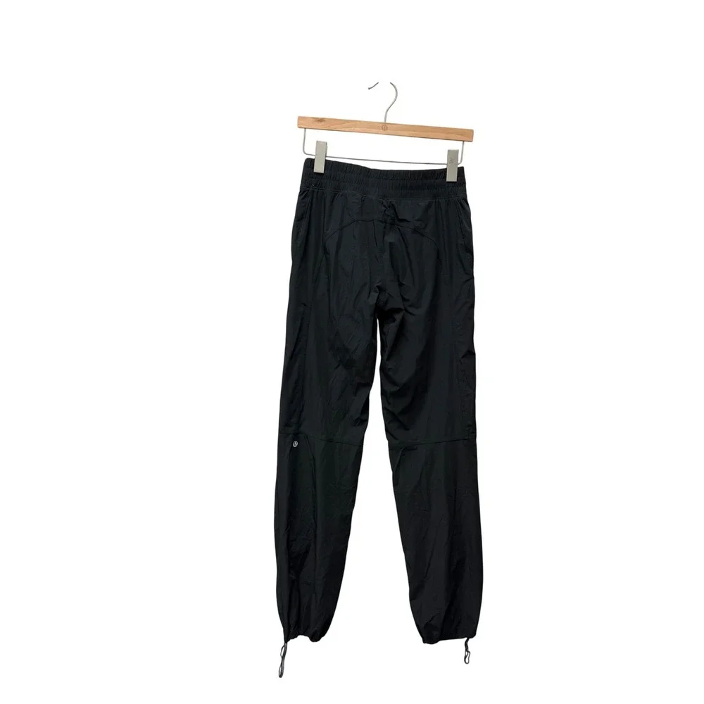 Lululemon Dance Studio Pant Black Straight Leg Adjustable Hem Size 4